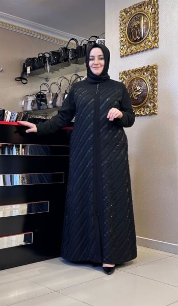 SAÇAKLI İP DTY. FERMUARLI FERACE/ ZERENAY