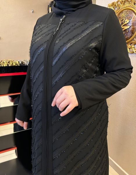 SAÇAKLI İP DTY. FERMUARLI FERACE/ ZERENAY