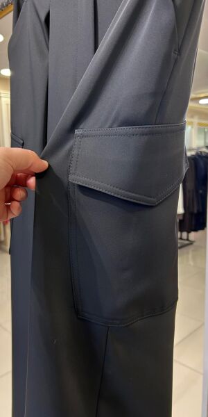 LARİNA KARGO CEPLİ BOL PAÇA PANTOLON/SENTEZ