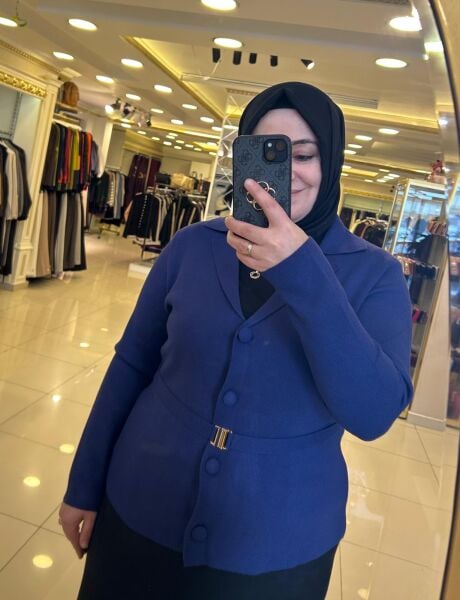 YÜN DOKU KEMER DTY. TRİKO CEKET/ GHISA