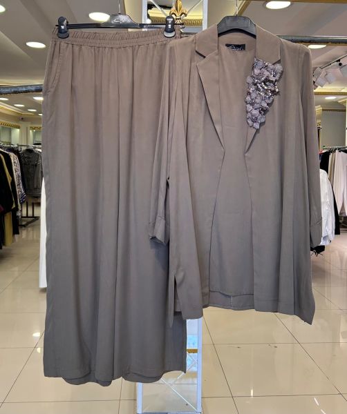 CEKET-İÇLİK VE PANTOLONLU 3'LÜ TAKIM/ NURCAN ÇETİN