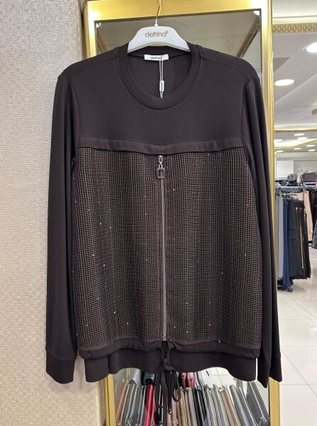 FERMUAR VE SİMLİ FİLE DTY. BLUZ/ DEFRİNA