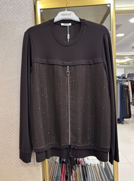 FERMUAR VE SİMLİ FİLE DTY. BLUZ/ DEFRİNA