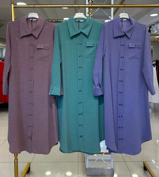 MAXİ BOY GÖMLEK/ İPEKTEN