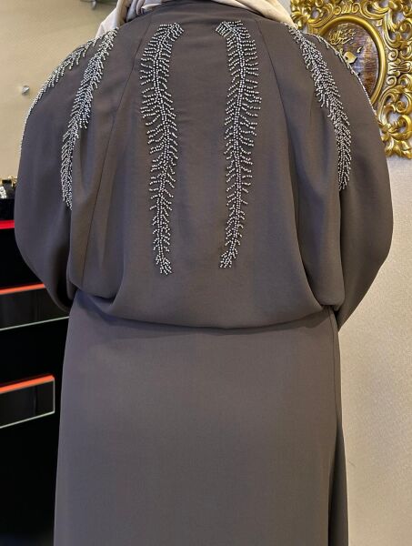 BONCUK İŞLEMELİ ABAYA TAKIM /GHISA