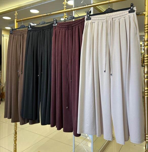 PİLE DTY. GENİŞ PAÇA PANTOLON /SENTEZ 5664