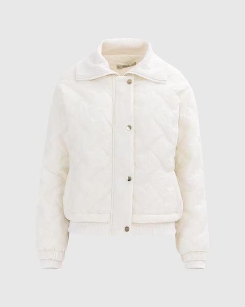 GEOMETRİK DESENLİ FERMUARLI ANORAK KABAN/SEÇİL