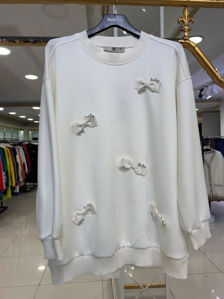 KURDELE VE TAŞ DTY. SWEATSHIRT /SEÇİL