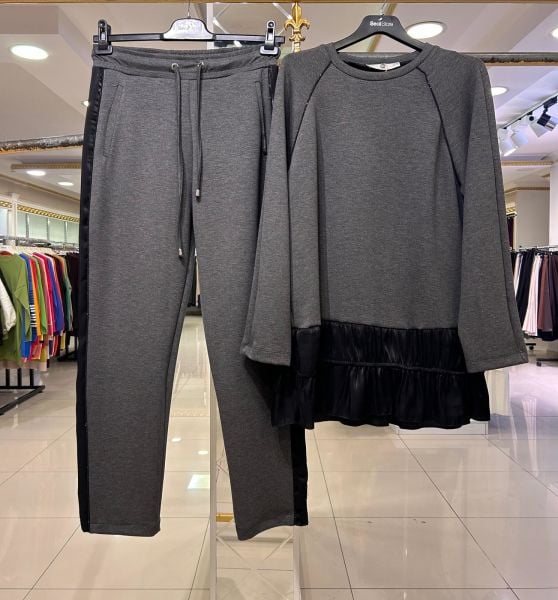 SATEN KUMAŞ DTY. PANTOLONLU TAKIM/SEÇİL