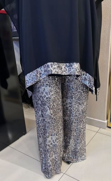 LEOPAR DESENLİ PAYET İŞLEMELİ TAKIM/NURCAN ÇETİN