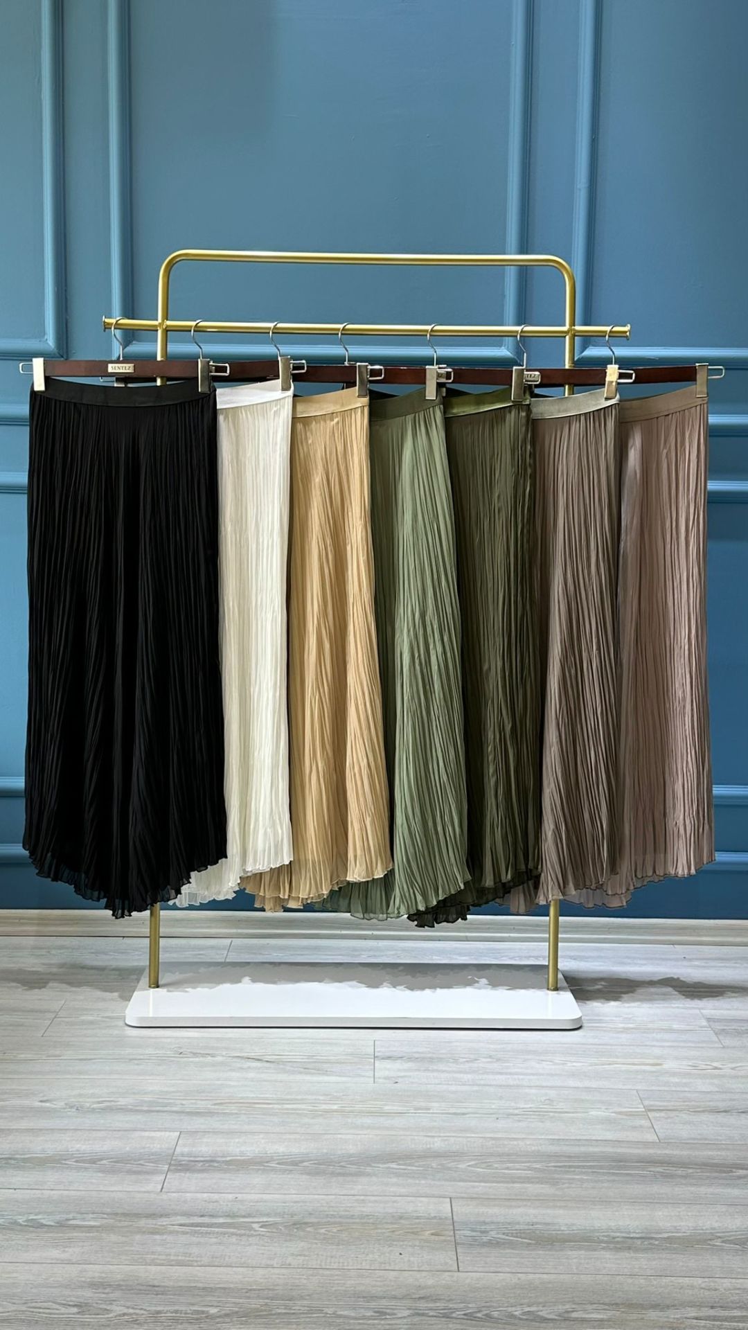 SENTEZ KIRIŞTIRMA ŞİFON ETEK/ YENİ SEZON