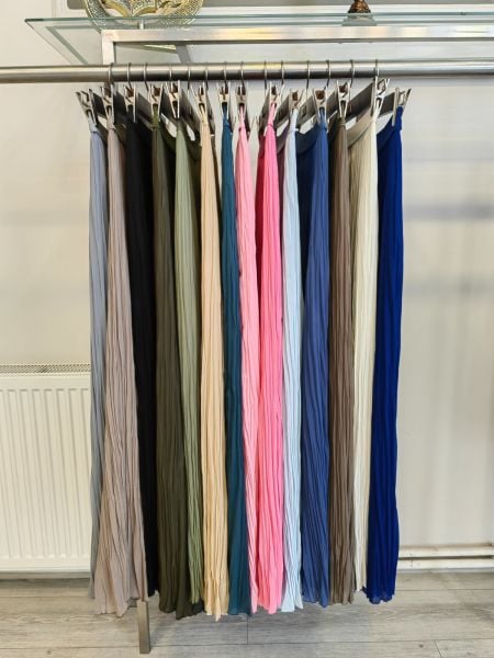 SENTEZ KIRIŞTIRMA ŞİFON ETEK/ YENİ SEZON