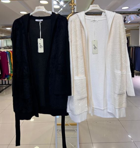 TRİKO DTY. KAPÜŞONLU ANGORA HIRKA/TIĞTRİKO