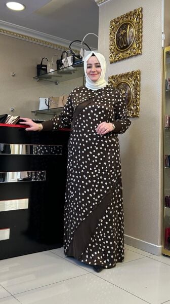 FIRFIR DTY. BENEKLİ İPEK CUPRA ELBİSE /DEFRİNA