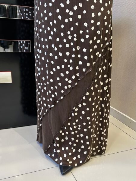 FIRFIR DTY. BENEKLİ İPEK CUPRA ELBİSE /DEFRİNA