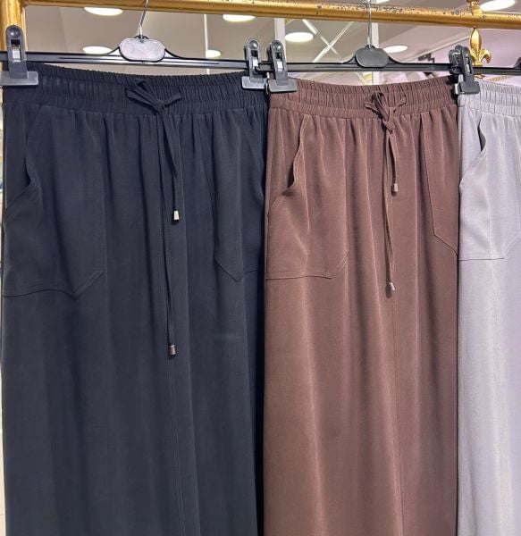 KETEN TENSEL KUMAŞ ÇAN MODEL ETEK/ GLARE