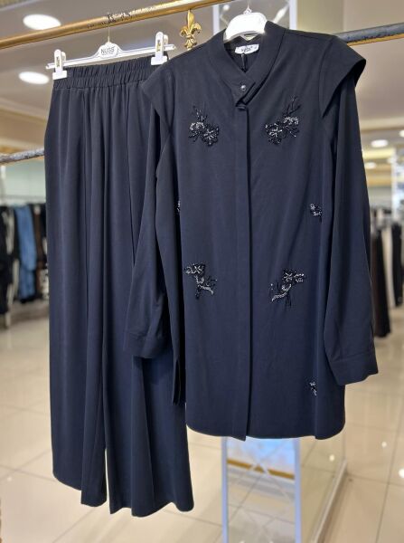 ÜZERİ TAŞ İŞLEMELİ TUNİK PANTOLON TAKIM/NUSS
