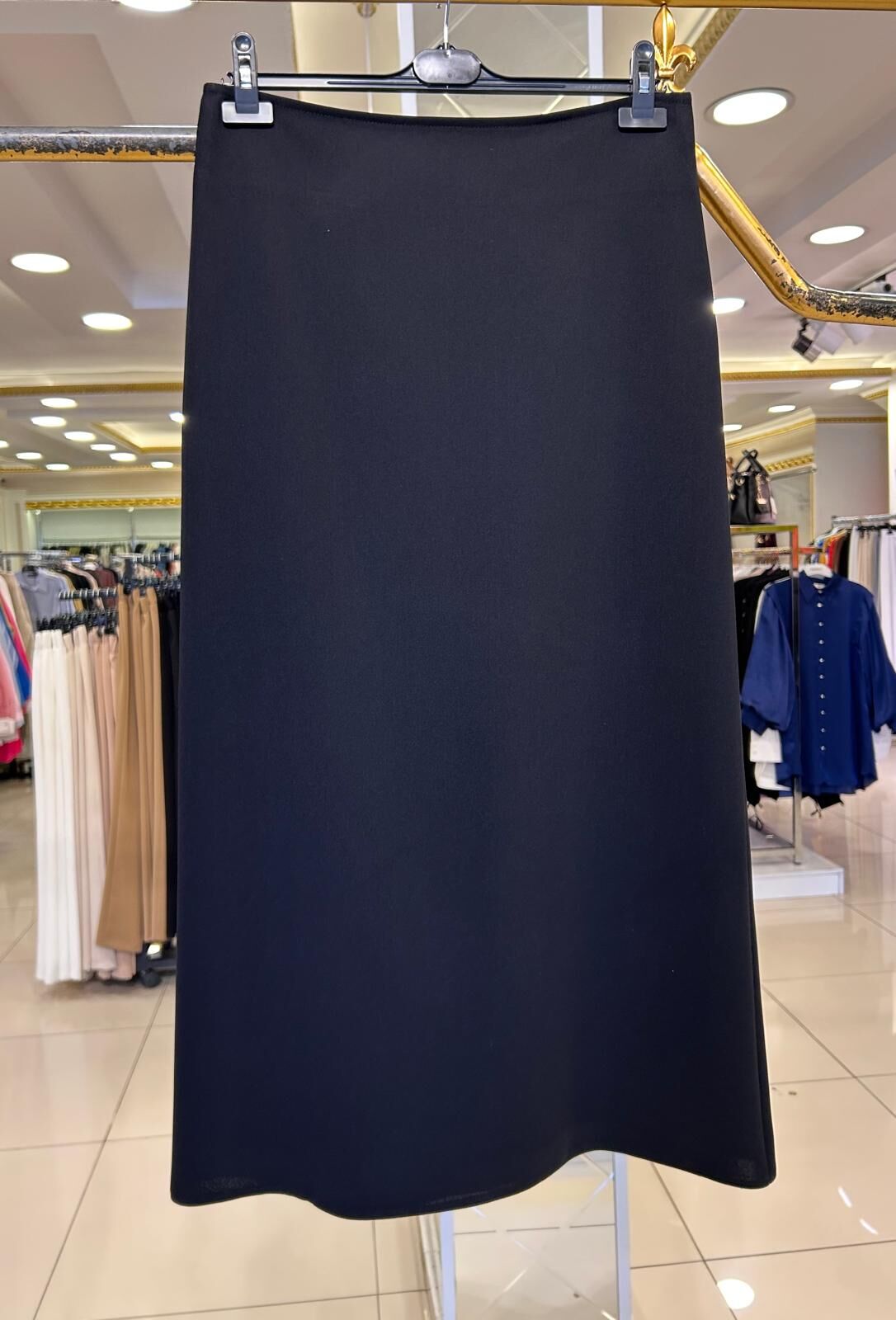 KREP KUMAŞ ASTARLI ÇAN ETEK/ GLARE