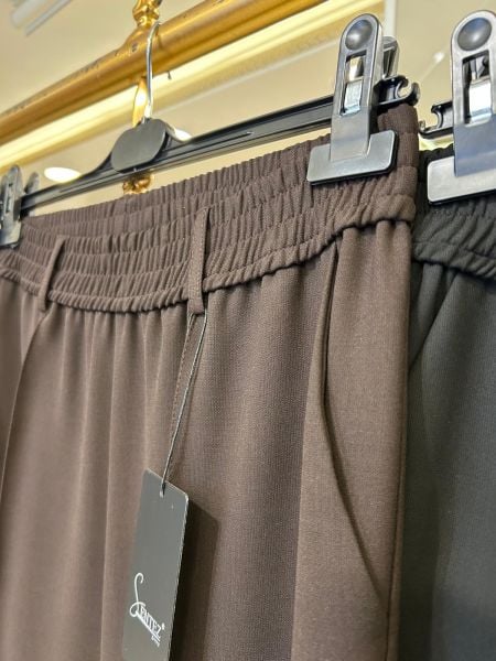 ﻿ÖNÜ DİKİŞ DTY. BELİ LASTİKLİ HAVUÇ PANTOLON/SENTEZ