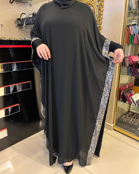 ﻿YANLARI PAYETLİ ŞİFON DTY. SANDY ELBİSE/NURCAN ÇETİN