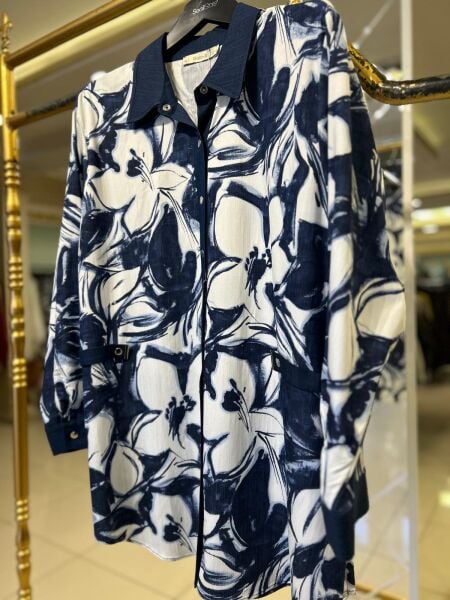 B.BEDEN KOT KUMAŞ DTY. DESENLİ GÖMLEK /SEÇİL