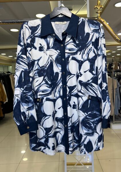 B.BEDEN KOT KUMAŞ DTY. DESENLİ GÖMLEK /SEÇİL