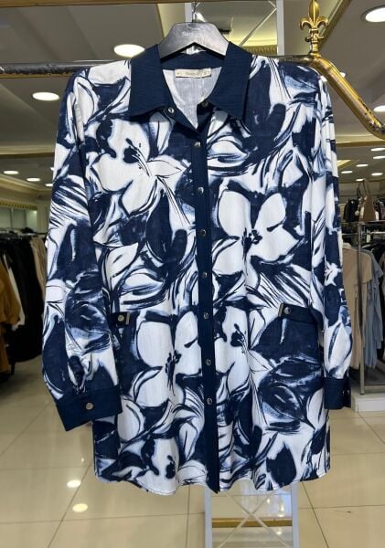 B.BEDEN KOT KUMAŞ DTY. DESENLİ GÖMLEK /SEÇİL