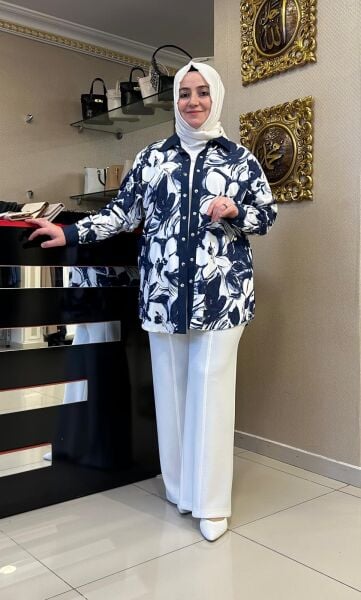 B.BEDEN KOT KUMAŞ DTY. DESENLİ GÖMLEK /SEÇİL