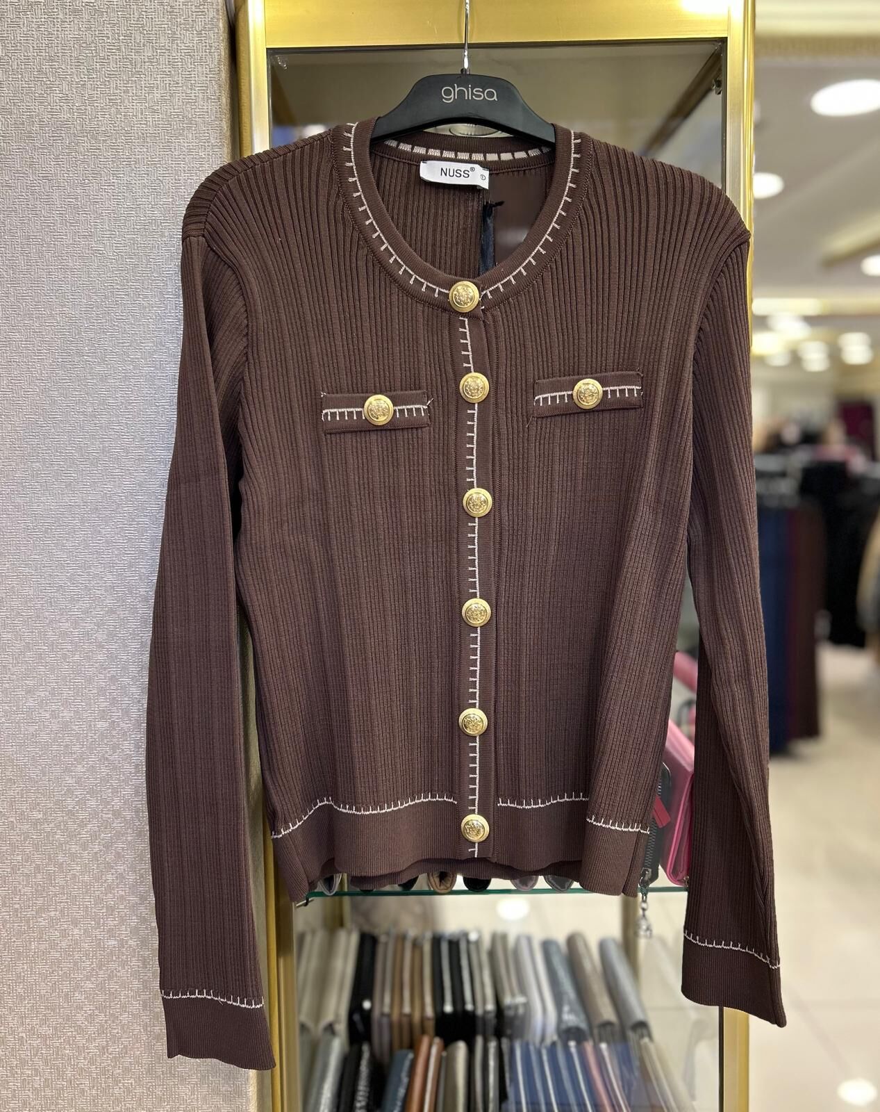 GOLD DÜĞME VE DİKİŞ DTY. MERSERİZE HIRKA /NUSS