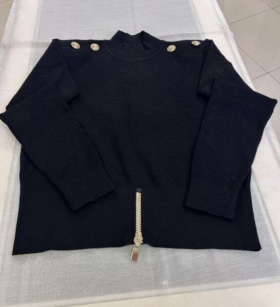 FERMUAR VE DÜĞME DTY. YÜNLÜ KAZAK /GHISA 