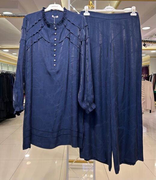 KENDİNDEN DESENLİ FIRFIR DTY. TENSEL TAKIM/ DEFRİNA