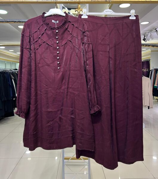 KENDİNDEN DESENLİ FIRFIR DTY. TENSEL TAKIM/ DEFRİNA