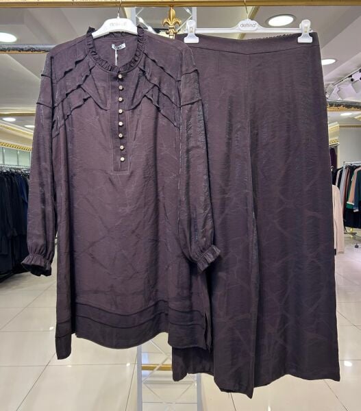 KENDİNDEN DESENLİ FIRFIR DTY. TENSEL TAKIM/ DEFRİNA