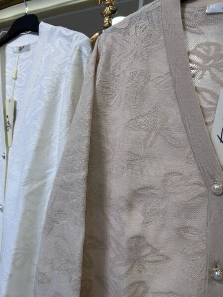 KELEBEK SİM JAKARLI TRİKO HIRKA /TIĞTRİKO