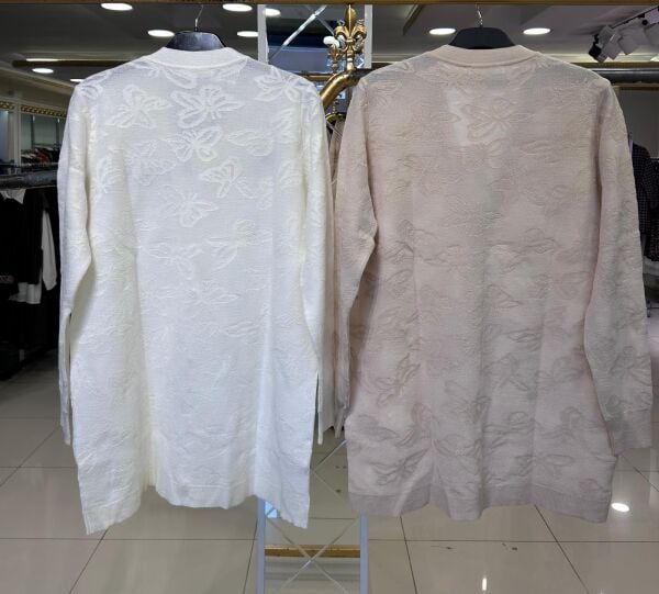 KELEBEK SİM JAKARLI TRİKO HIRKA /TIĞTRİKO