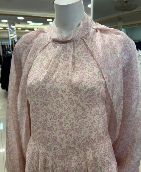 BALON KOLLU TÜL DETAYLI ELBİSE/SEÇİL