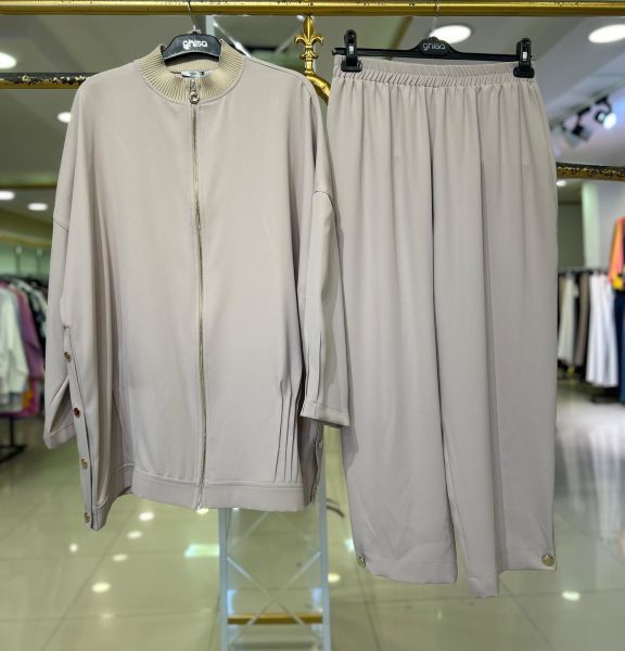 GHİSA FERMUARLI CEKET PANTOLON TAKIM