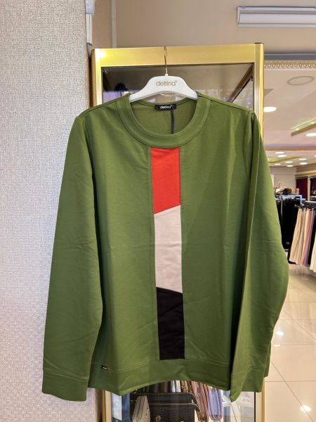 RENK KOMBİNLİ İKİ İPLİK BLUZ/DEFRİNA