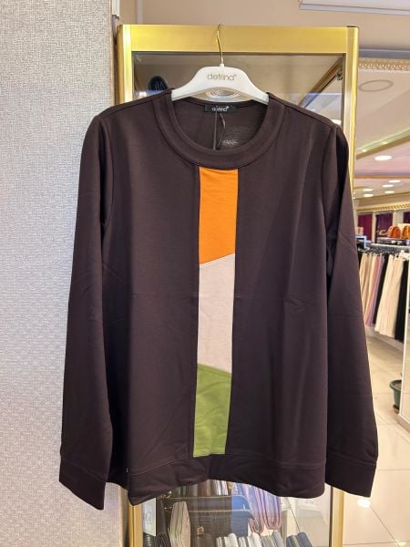 RENK KOMBİNLİ İKİ İPLİK BLUZ/DEFRİNA