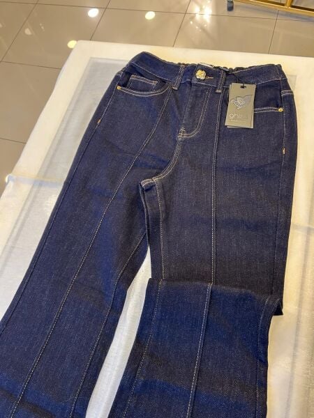 ÖNÜ NERVÜRLÜ İSPANYOL PAÇA KOT PANTOLON/GHISA