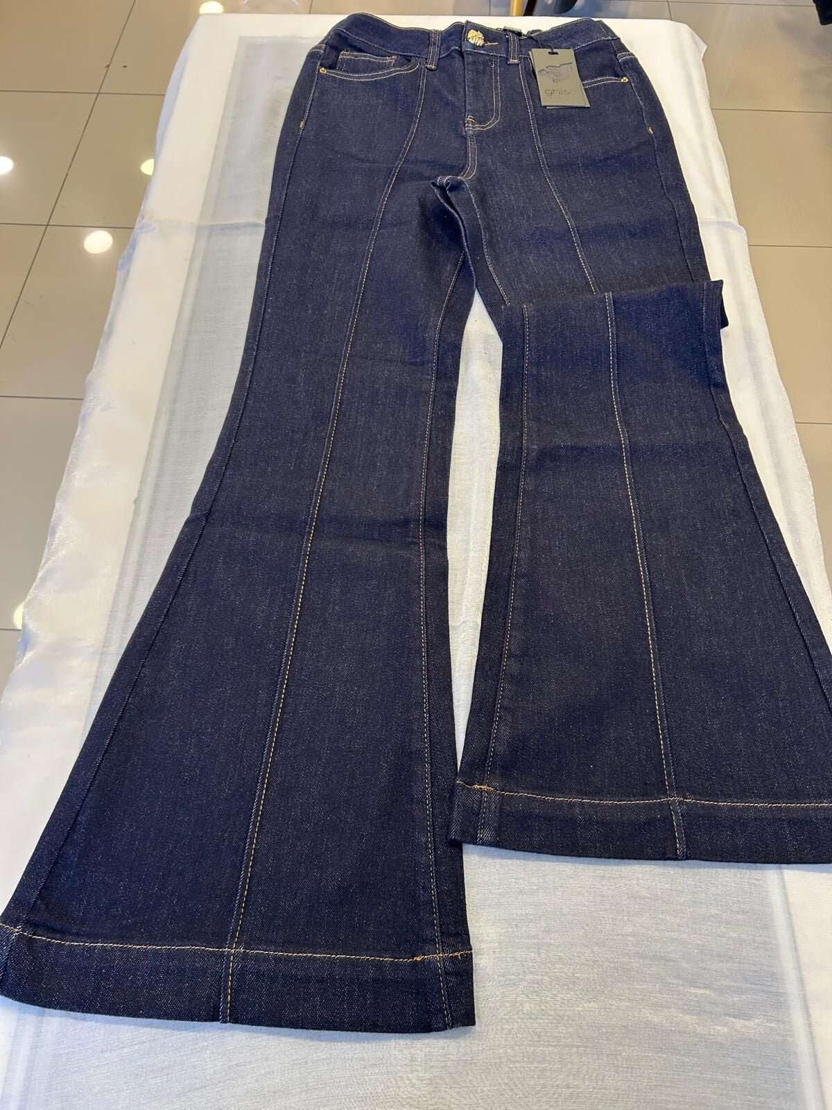 ÖNÜ NERVÜRLÜ İSPANYOL PAÇA KOT PANTOLON/GHISA