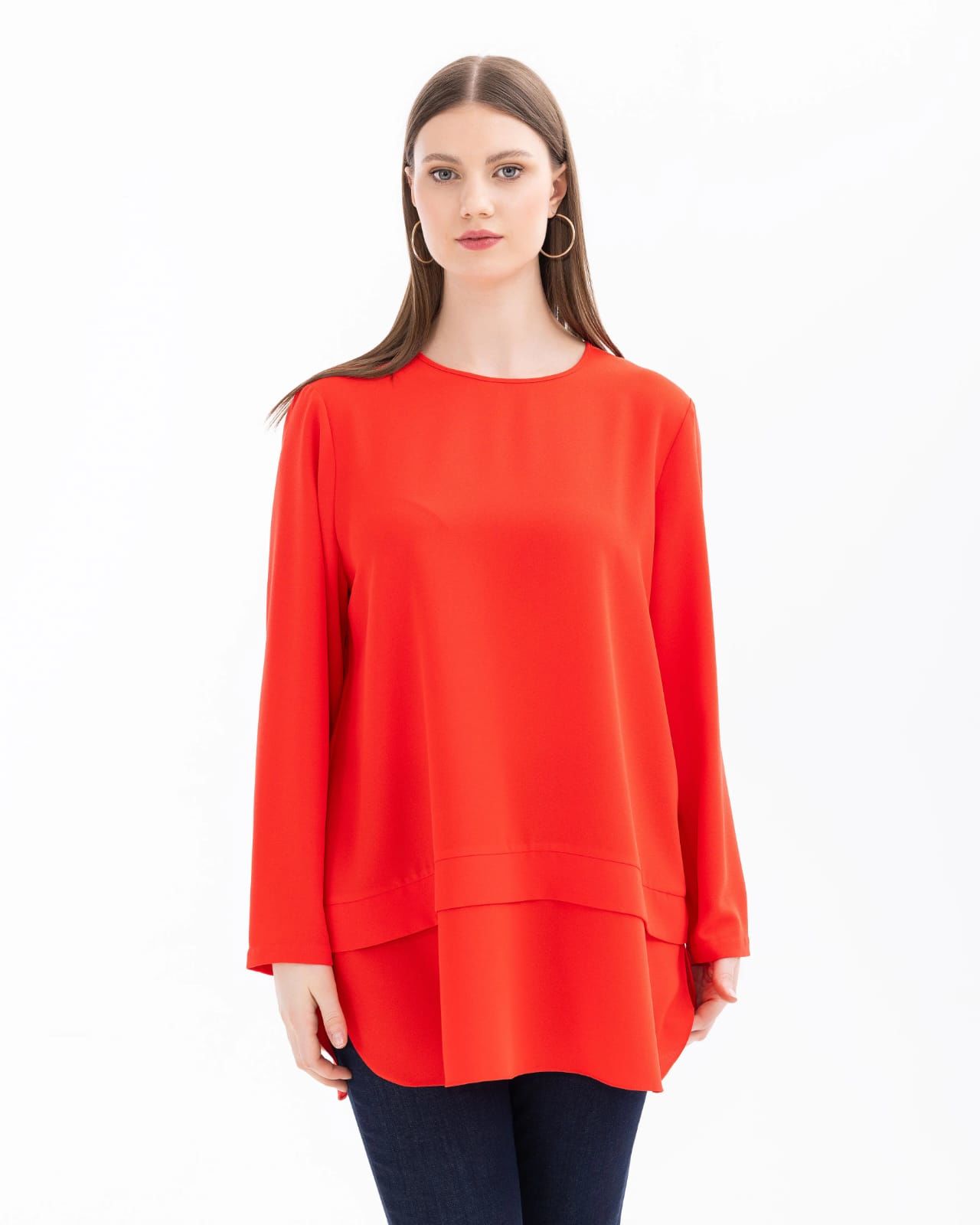 BÜYÜK BEDEN UZUN KOLLU TUNİK