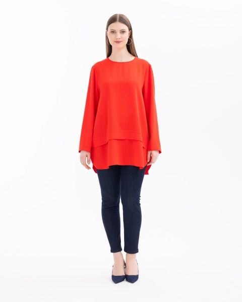 BÜYÜK BEDEN UZUN KOLLU TUNİK