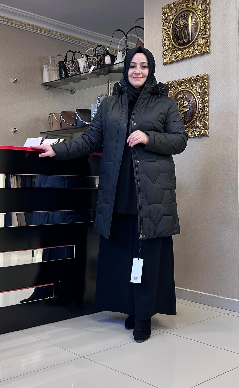 FERMUAR VE ÇITÇIT KAPAMALI ŞİŞME MONT /TRENÇ   