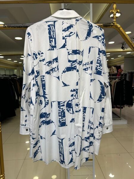 TAŞ VE İNCİ DTY. DESENLİ PAMUKLU GÖMLEK /FUAT GÜRŞEN