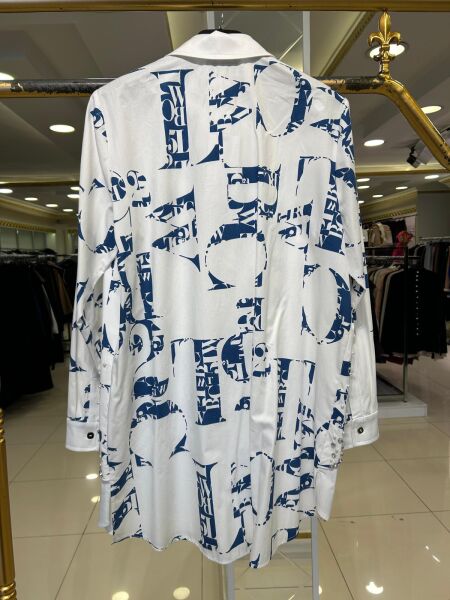 TAŞ VE İNCİ DTY. DESENLİ PAMUKLU GÖMLEK /FUAT GÜRŞEN