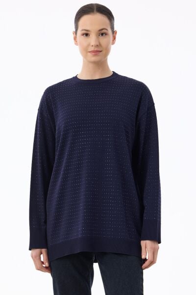 TAŞ BASKILI RAYON TUNİK/ TIĞTRİKO    