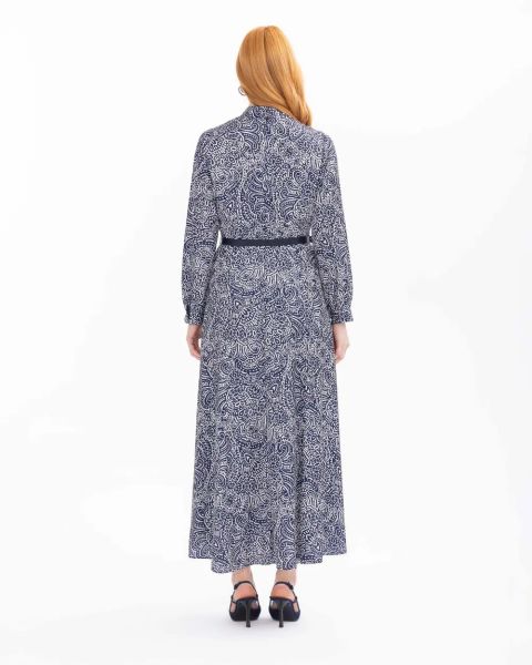 DESENLİ MAXİ BOY ELBİSE