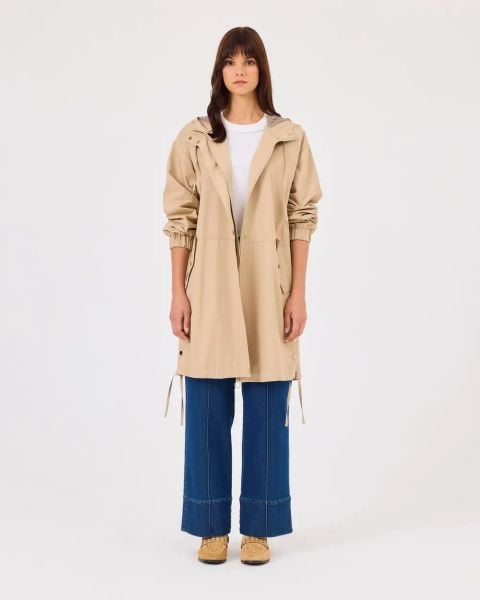 ﻿KAPÜŞONLU CEPLİ YIRTMAÇ DTY. TRENÇ /SEÇİL