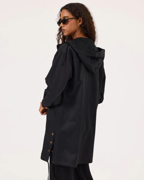 KAPÜŞONLU CEPLİ YIRTMAÇ DTY. TRENÇ /SEÇİL